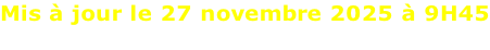 Mis à jour le 27 novembre 2025 à 9H45